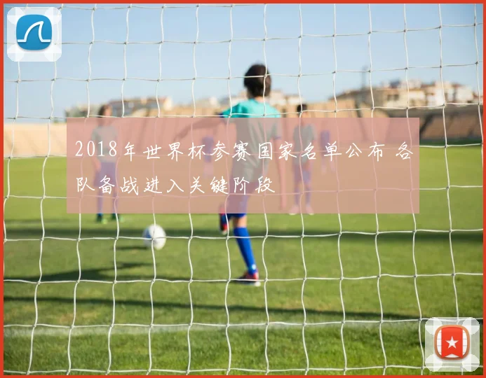 2018年世界杯参赛国家名单公布 各队备战进入关键阶段